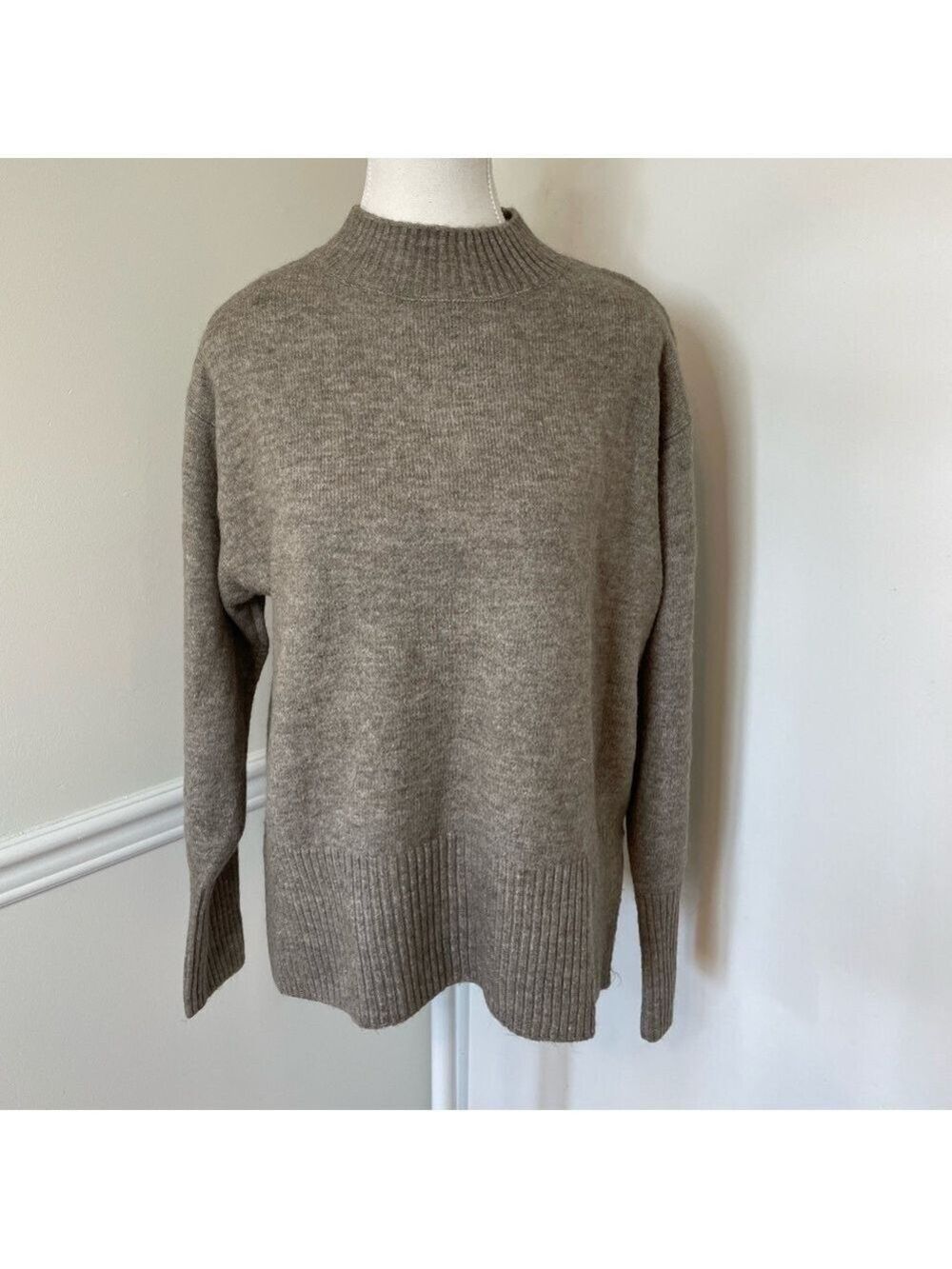 H&M Wool Blend Mock Neck Pullover XS